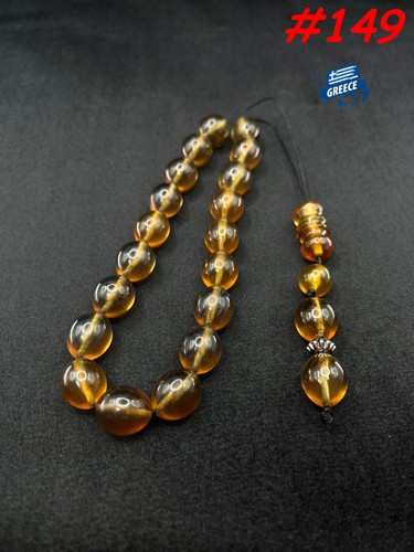 Black zebra amber komboloi - black,