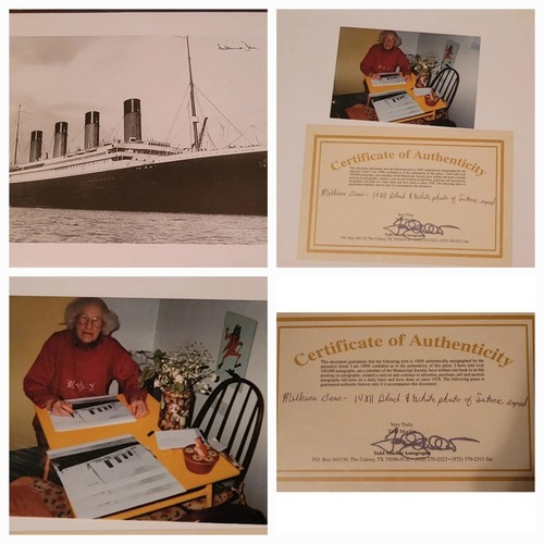 Titanic signed milvina - titanic,