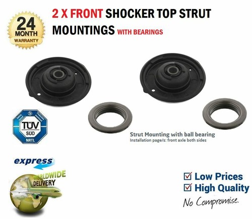 Front suspension strut - front, top