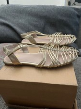 Zara Kids Gold Strappy Sandal UK Size 12.5/ EU Size 31