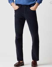 J. Crew Mens Corduroy Pants 484 Slim Leg Fit Size 33 x 30  Dark Blue