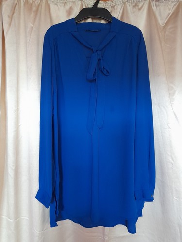 Royal blue chiffon - blue, long