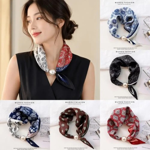 Pearl magnetic clasp - pearl, scarf