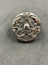 Men’s Clasic Masonic Skull Head Ring Biker Ring Jewellery Stainless Steel Ring