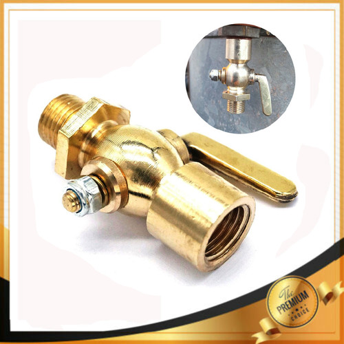Brass fuel tap bsp - brass, 1/4"bsp