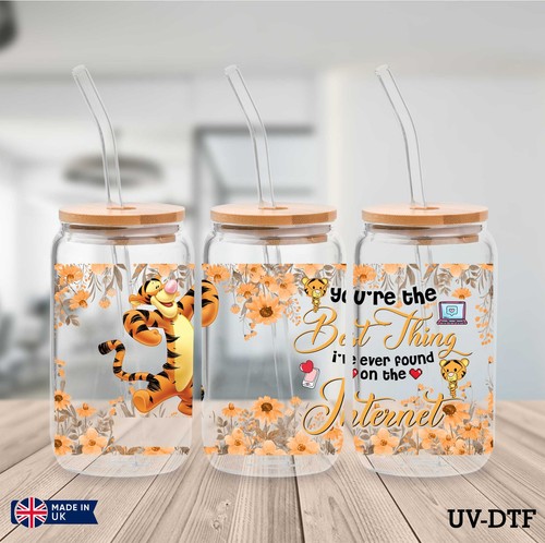 Tigger dtf sticker 16oz - dtf,