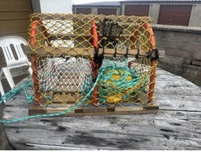 New Yellow Wooden Lobster Pot