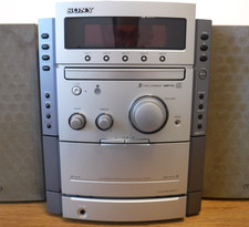 Sony CMT-CP555 Hi-Fi MAIN UNIT ONLY 5-CD Twin Cassette MP3 Remote Tested Working