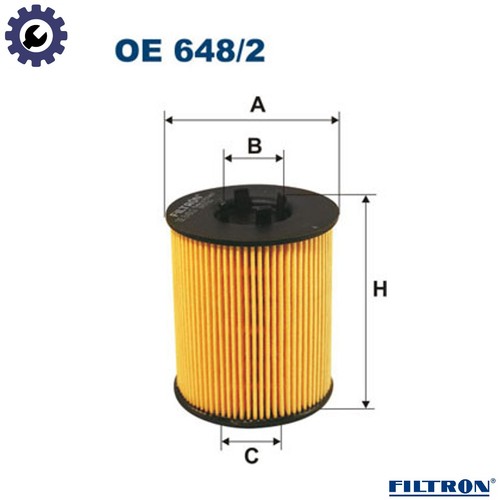 Oil filter 648 - oe, 648/2