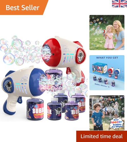 Exciting kids bubble gun set - gun,