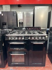 Smeg Victoria TR103BL 100cm Dual Fuel Range Cooker with Gas Hob - Black