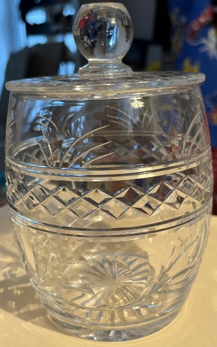 Stuart crystal lidded jar hand - lidded,