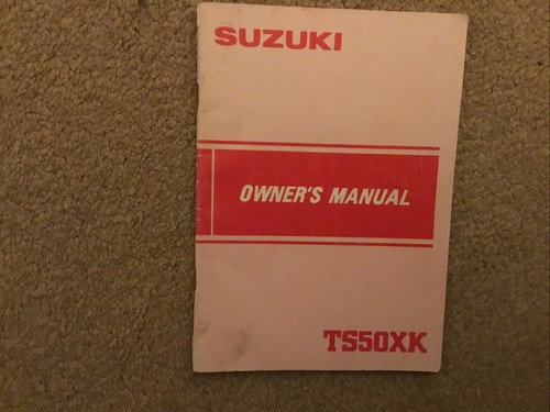 Suzuki ts50xk 50x owners - ts50xk,