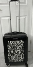 New Ted Baker Take Flight Zebra Cabin suitcase  Black White 4 Wheel Spinner