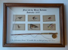 Fly fishing flies framed - flies, in