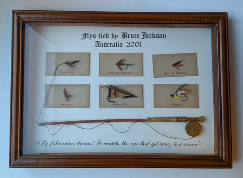 Fly fishing flies framed - fishing,