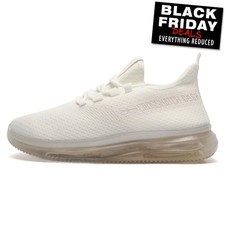 Crosshatch Matfen FlyKnit Mens Trainers Designer Shoes Casual Sneakers White