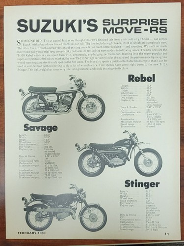 1969 suzuki rebel t350 - 1969,