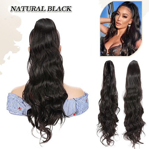 Drawstring ponytail clip - drawstring,