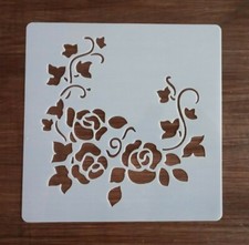 FLOWERS STENCIL 130mm x 130mm