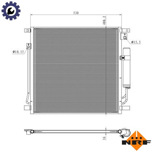 Condenser air conditioning - condenser,