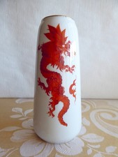 FLOWER VASE PORCELAIN "RED