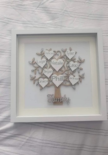 Personalised family tree - personalised, frame