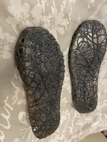 Ladies black jelly sandals