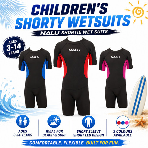 Childrens shorty wetsuit nalu - childrens,