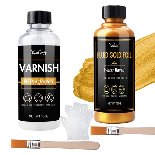 Liquid gold leaf paint kit - liquid,
