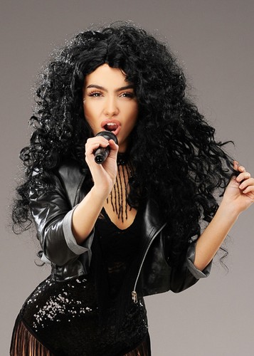 Cher style 1980s - long, big