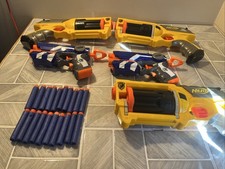 Hasbro Nerf Maverick Rev 6 Blaster X 3, Nerf Fire strike X2 20 Foam Bullets