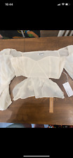reformation top size 8 white