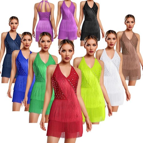 Women girl rhinestone latin - uk,