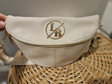 Laura Biaggi Message Bag Beige
