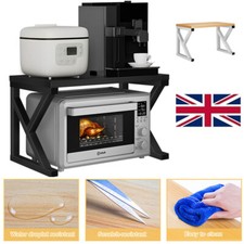 2-Tier Holder Kitchen Corner Shelf Expandable Microwave oven Rack Stand Storage
