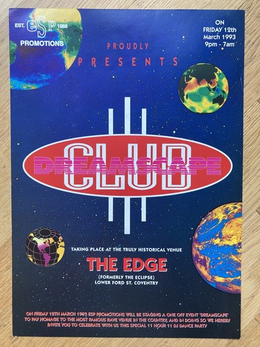Club dreamscape rave flyer the - rave,