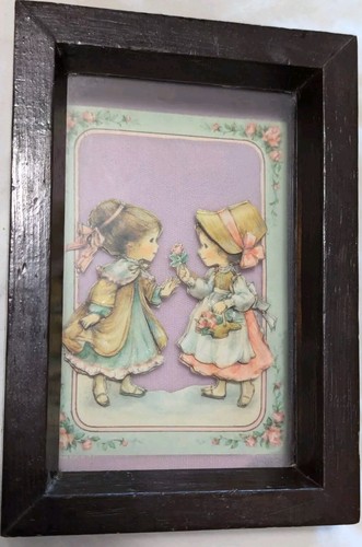 Vintage shadow box picture - vintage,