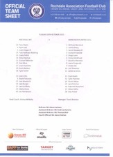 2025/26 - ROCHDALE v MANCHESTER  UNITED U21 (NATIONAL LEAGUE CUP) (OFFICIAL T/S)