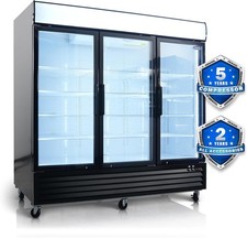 81" 3 Glass Door Commercial