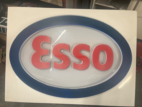 Esso illuminated advertising - illuminated,