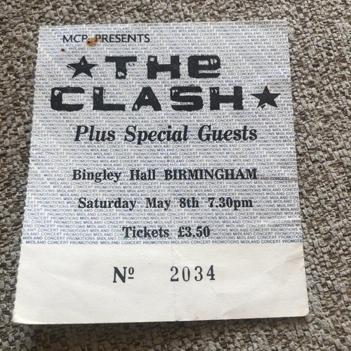 The clash ticket bingley - the,