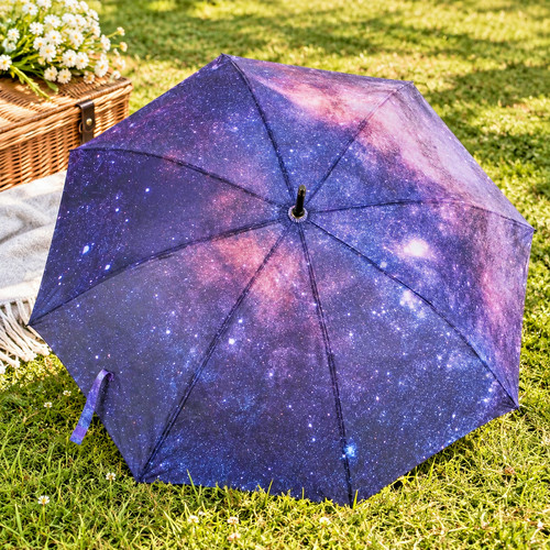 Purple starry sky - starry, night