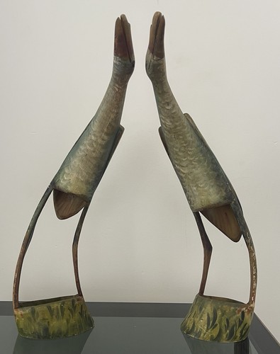 Pair vintage mid century folk - vintage, mid-century