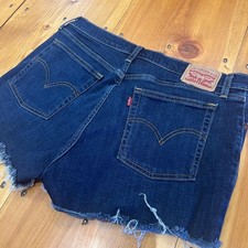 Levi's High Rise Denim Cut Off