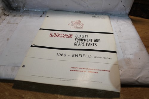 Lucas ce826 enfield - ce826/63, motor