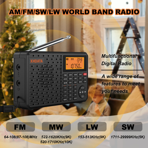 Xhdata portable radio d109 - xhdata,