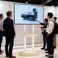 Floor TV Stand with Hidden