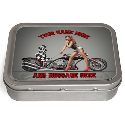 Personalised tobacco tin - personalised,