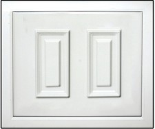 White uPVC Half Door Panel 24mm / 28mm. 790mm X 970mm. (Braid)